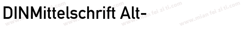 DINMittelschrift Alt字体转换